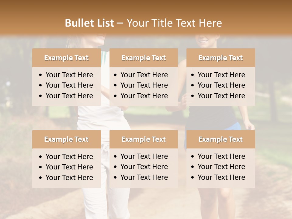 Two Women Health Friends PowerPoint Template