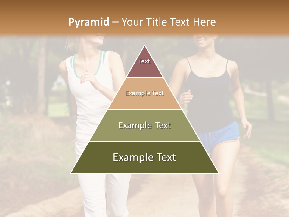 Two Women Health Friends PowerPoint Template