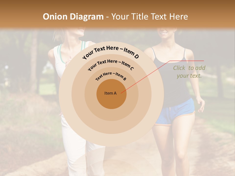 Two Women Health Friends PowerPoint Template