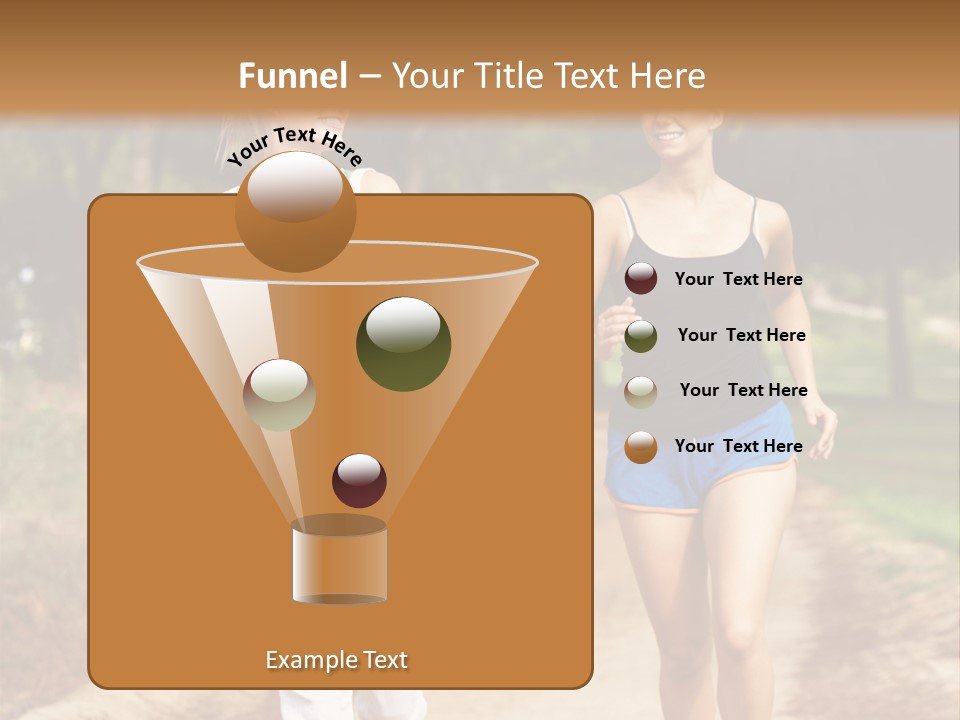 Two Women Health Friends PowerPoint Template