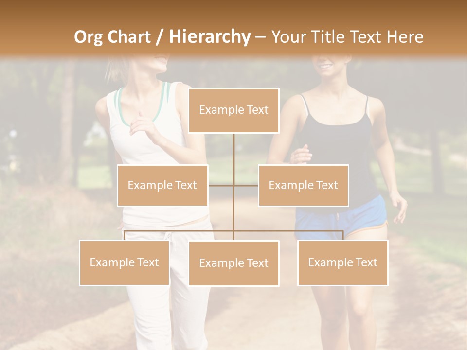 Two Women Health Friends PowerPoint Template