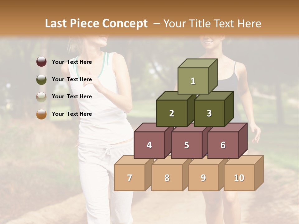 Two Women Health Friends PowerPoint Template