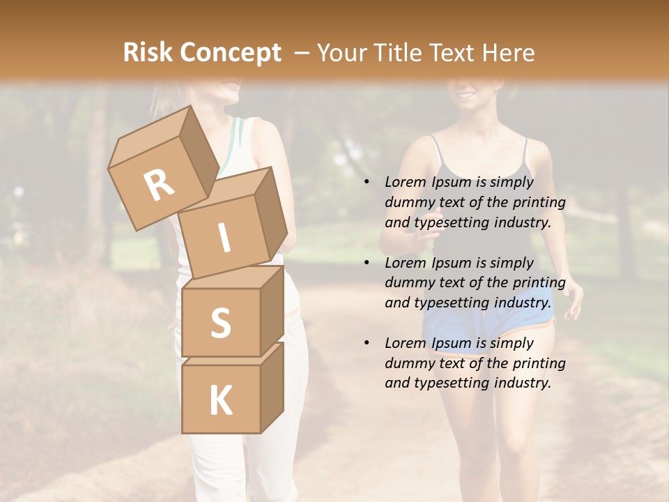 Two Women Health Friends PowerPoint Template