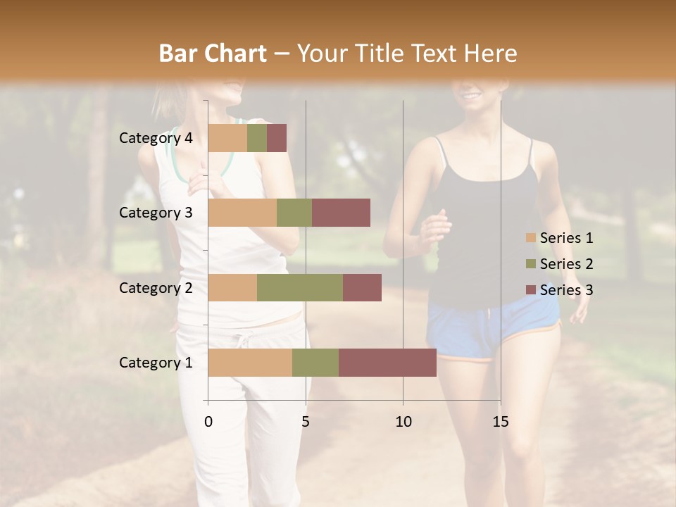 Two Women Health Friends PowerPoint Template