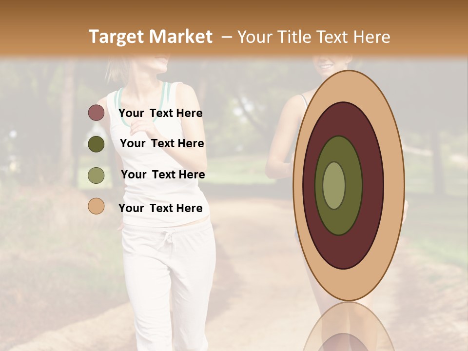 Two Women Health Friends PowerPoint Template