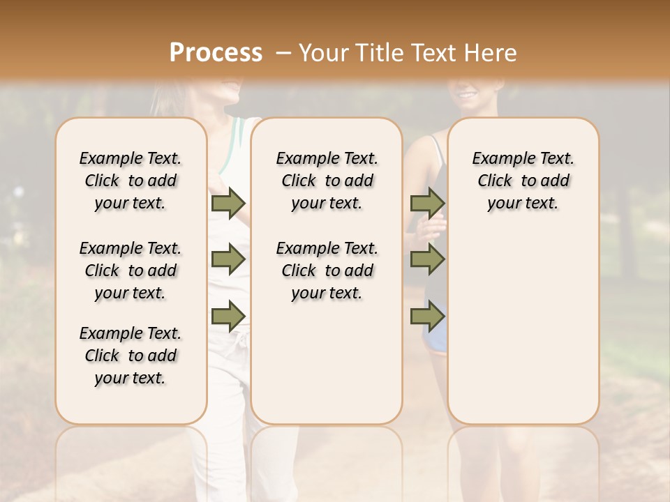 Two Women Health Friends PowerPoint Template