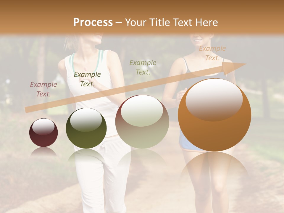 Two Women Health Friends PowerPoint Template