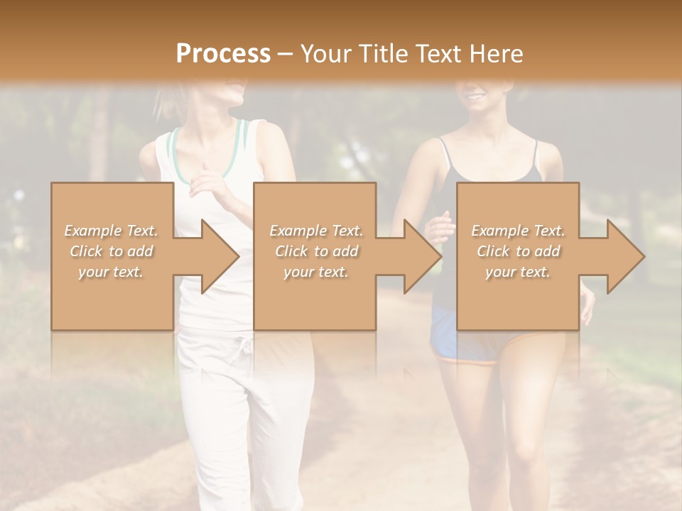 Two Women Health Friends PowerPoint Template