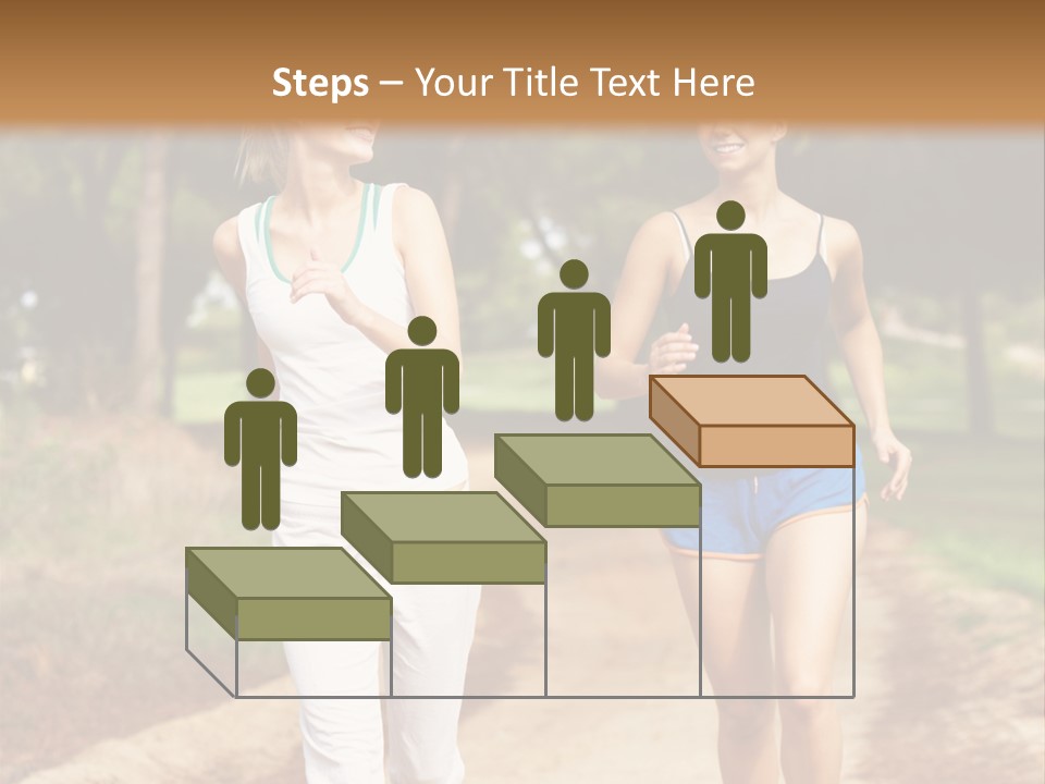 Two Women Health Friends PowerPoint Template