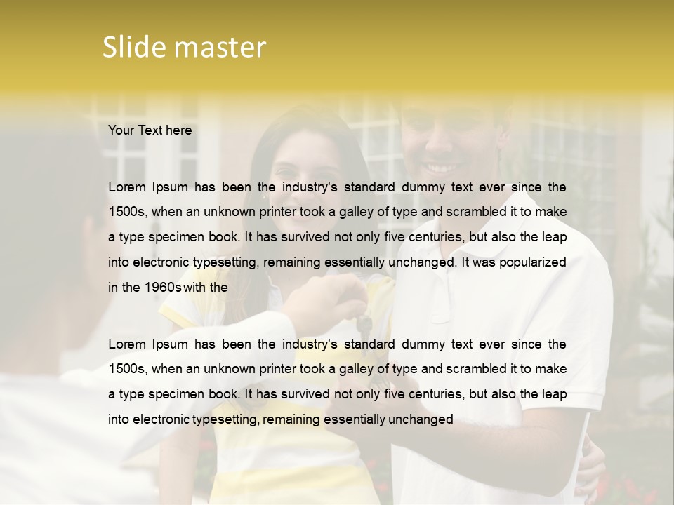 Building Property Interracial PowerPoint Template