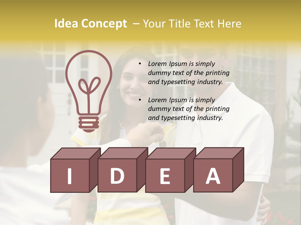Building Property Interracial PowerPoint Template
