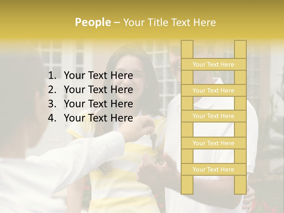 Building Property Interracial PowerPoint Template