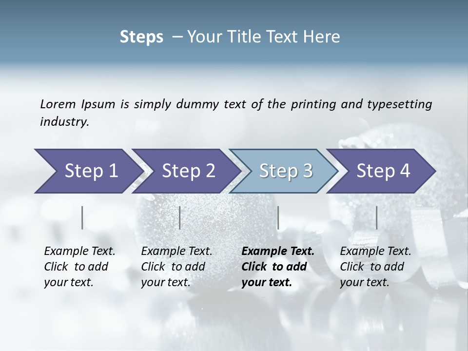 Passion Backdrop Blue PowerPoint Template