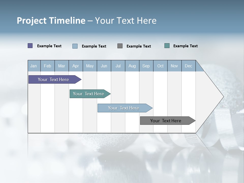 Passion Backdrop Blue PowerPoint Template