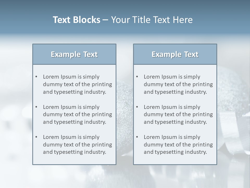 Passion Backdrop Blue PowerPoint Template