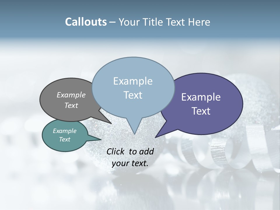 Passion Backdrop Blue PowerPoint Template