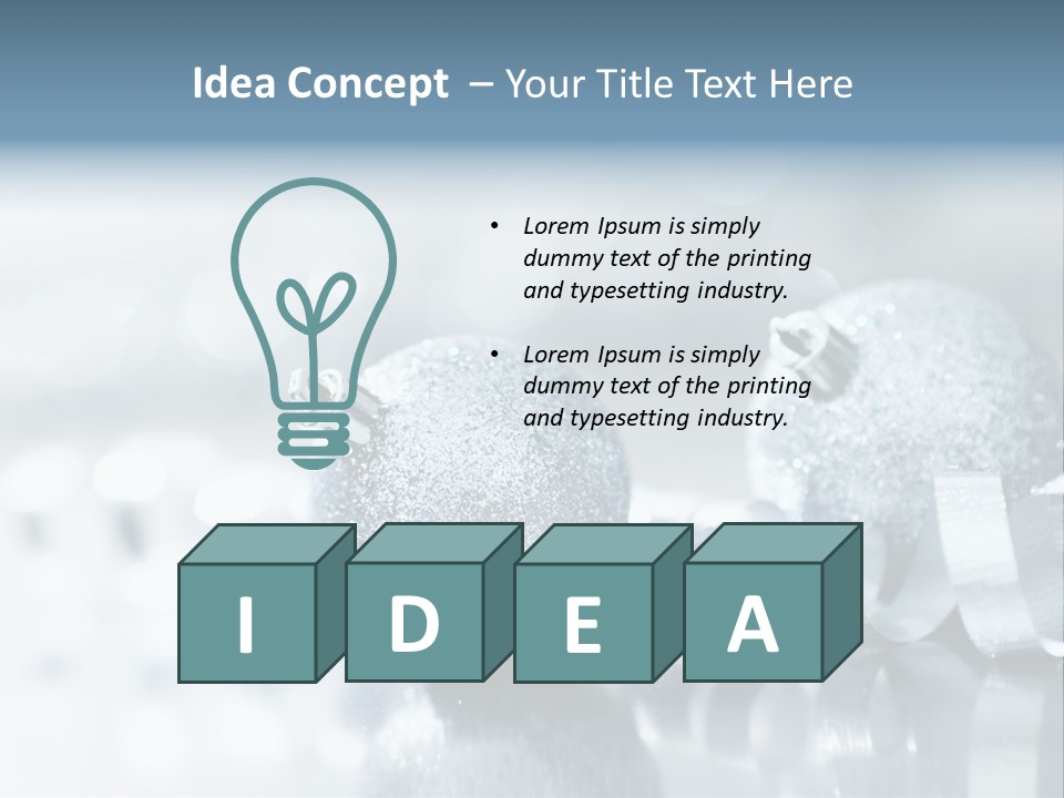 Passion Backdrop Blue PowerPoint Template