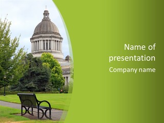 Legislature Olympia Politics PowerPoint Template