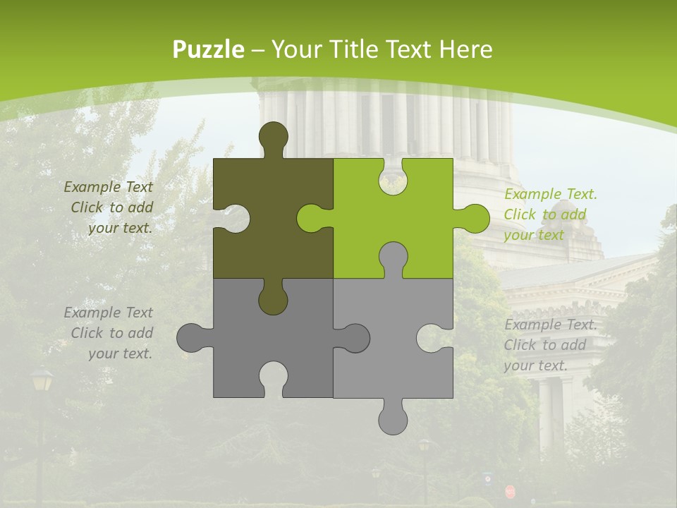 Legislature Olympia Politics PowerPoint Template