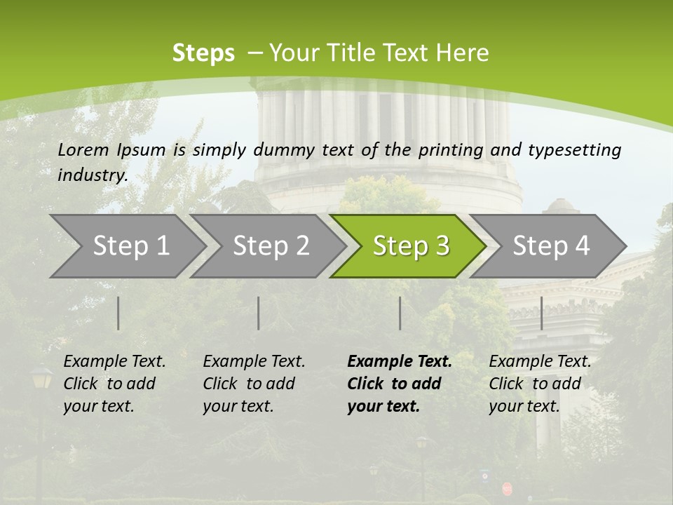 Legislature Olympia Politics PowerPoint Template