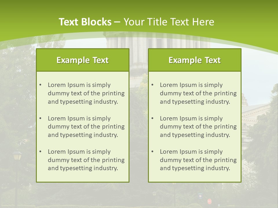 Legislature Olympia Politics PowerPoint Template