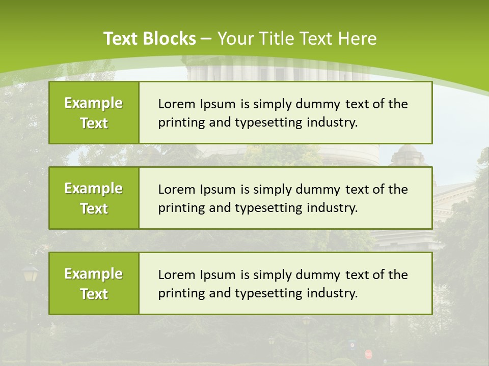 Legislature Olympia Politics PowerPoint Template