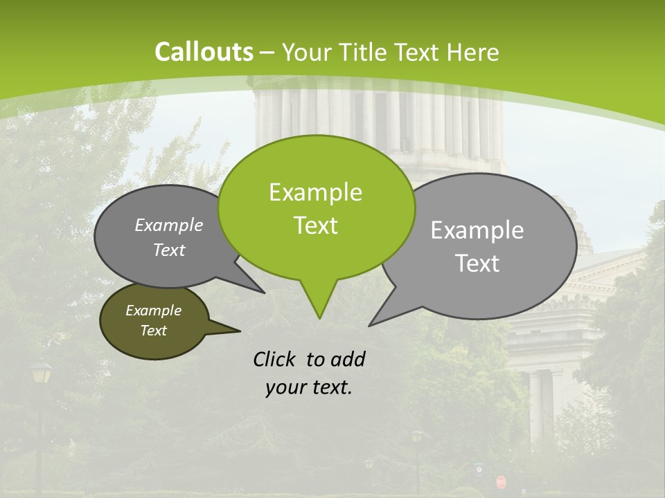 Legislature Olympia Politics PowerPoint Template