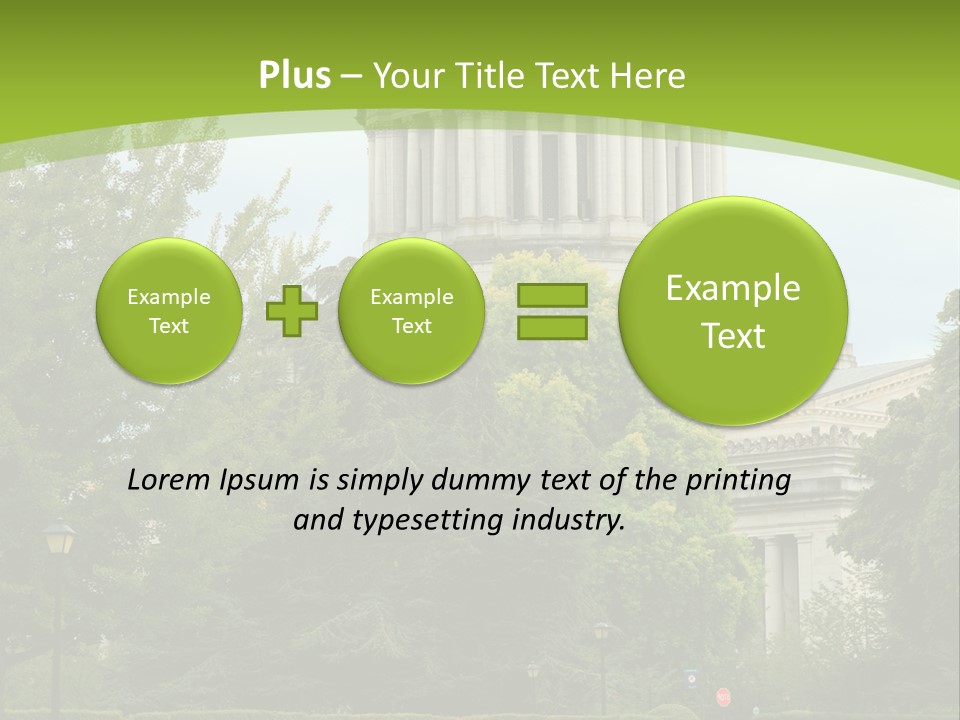 Legislature Olympia Politics PowerPoint Template