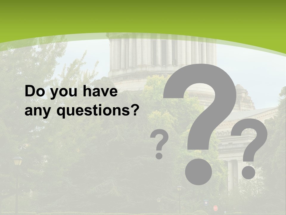 Legislature Olympia Politics PowerPoint Template