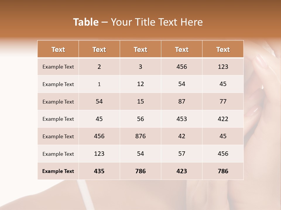 Unrecognizable Body Face PowerPoint Template