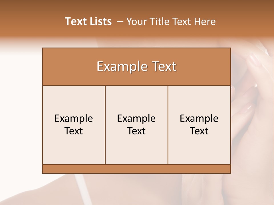 Unrecognizable Body Face PowerPoint Template