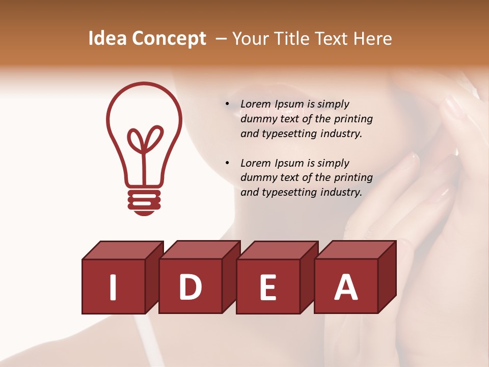 Unrecognizable Body Face PowerPoint Template