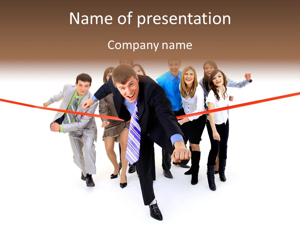 Race People Position PowerPoint Template