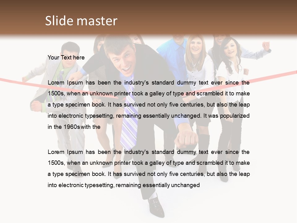Race People Position PowerPoint Template