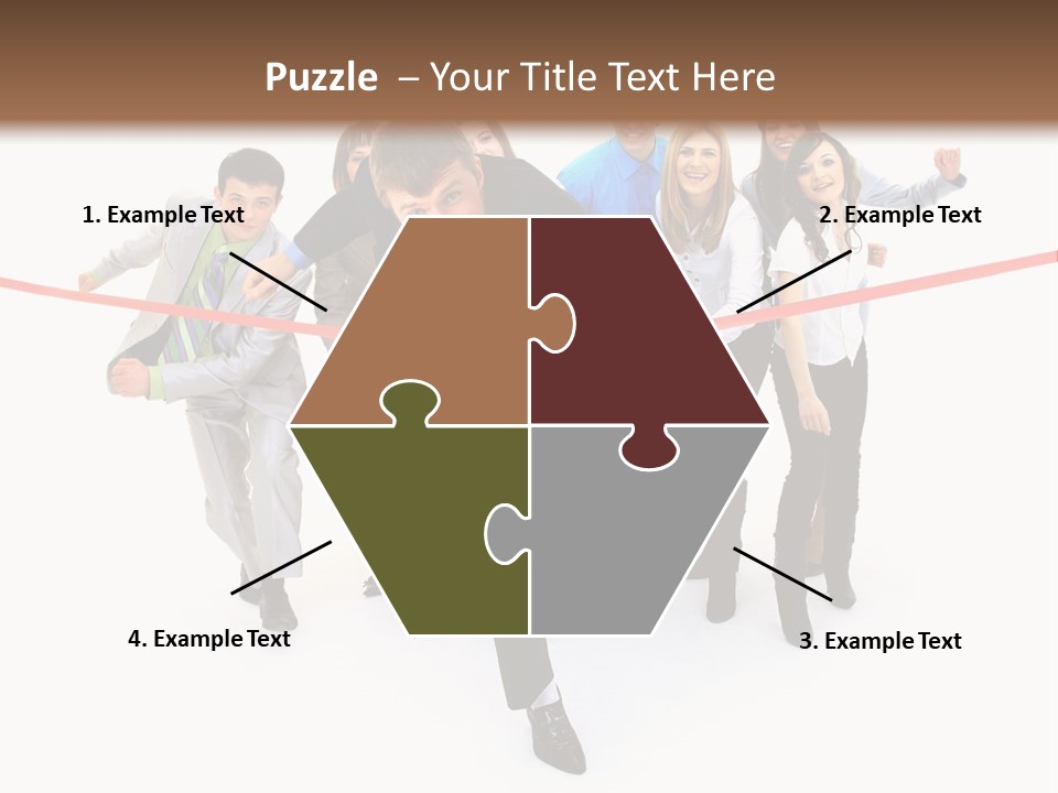 Race People Position PowerPoint Template