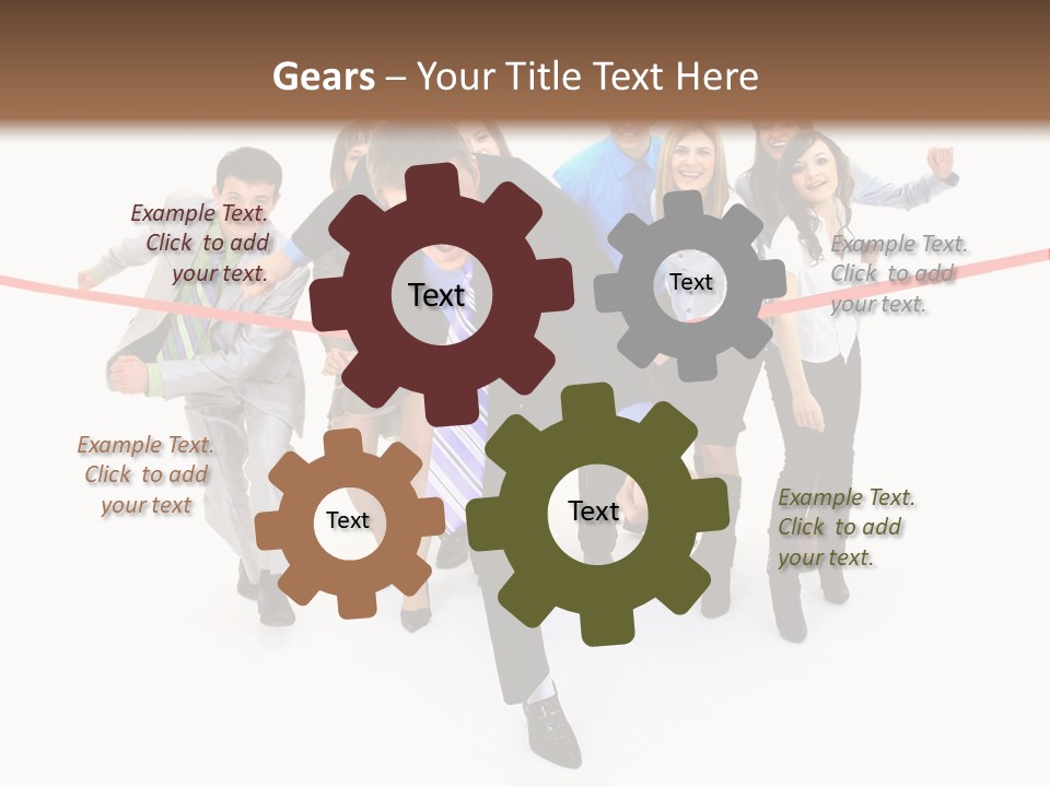 Race People Position PowerPoint Template