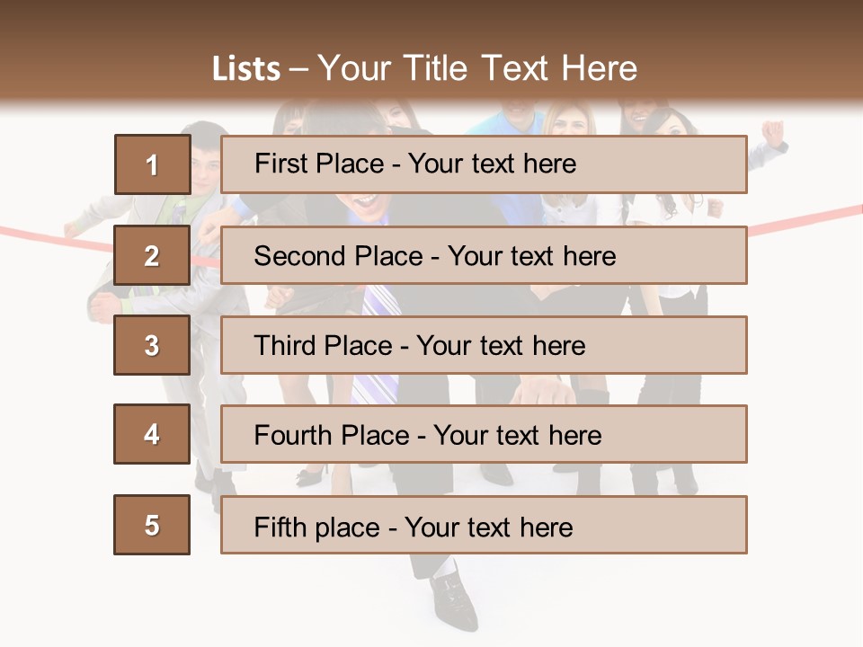 Race People Position PowerPoint Template