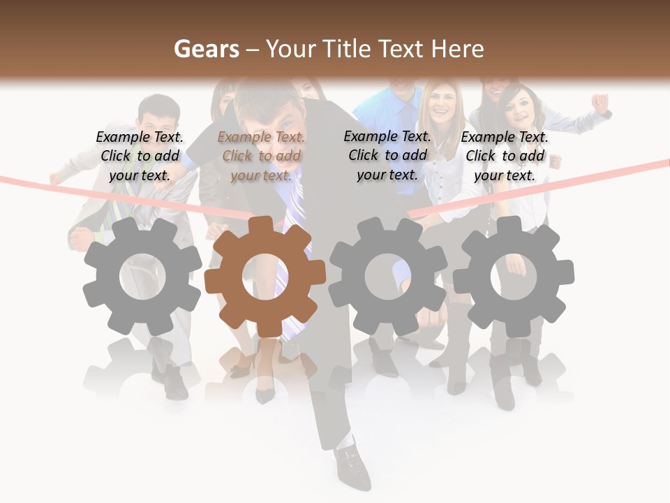 Race People Position PowerPoint Template