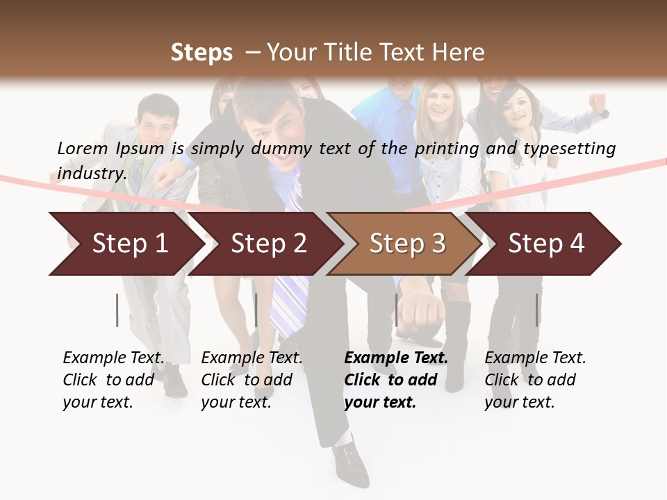 Race People Position PowerPoint Template
