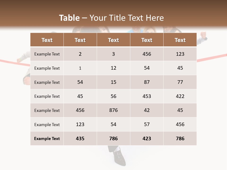Race People Position PowerPoint Template