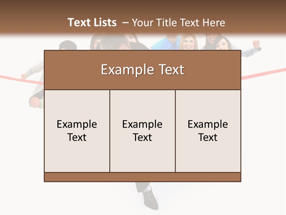 Race People Position PowerPoint Template