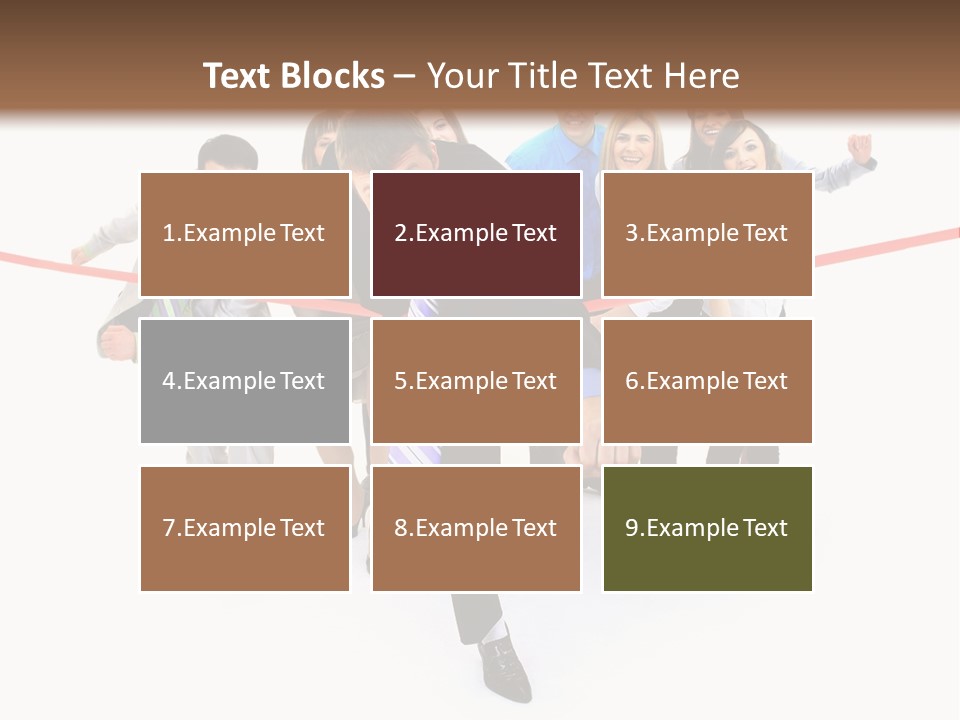 Race People Position PowerPoint Template