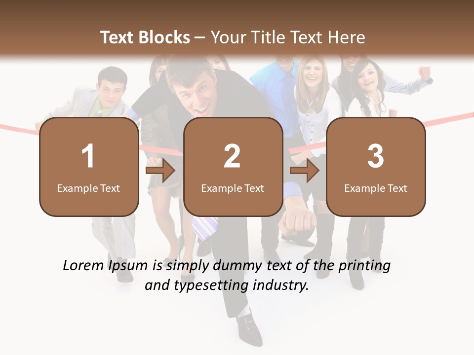 Race People Position PowerPoint Template