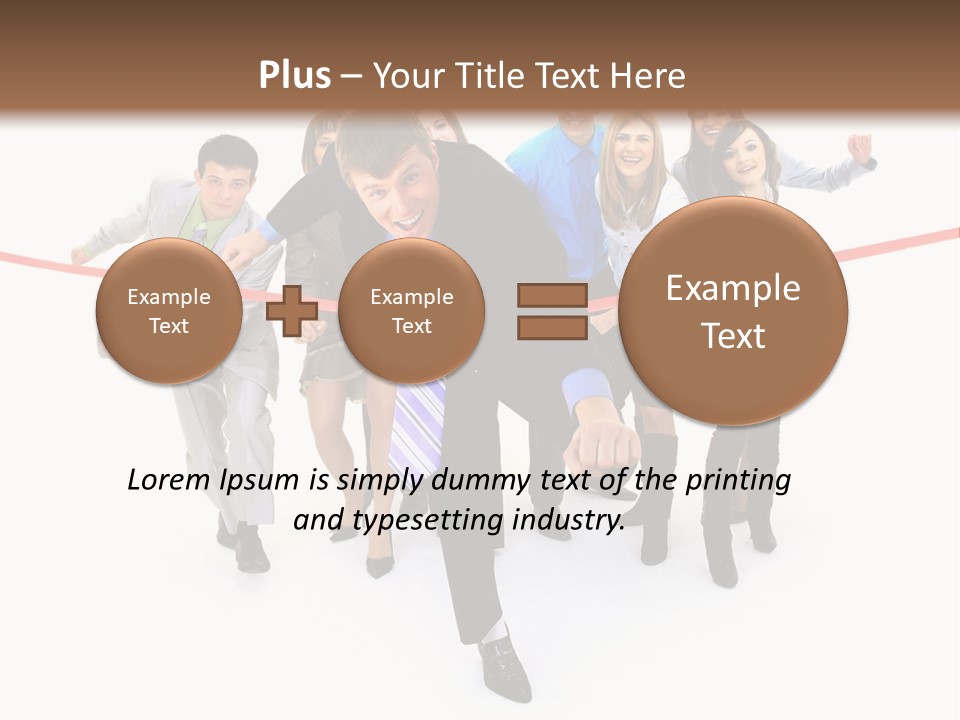 Race People Position PowerPoint Template