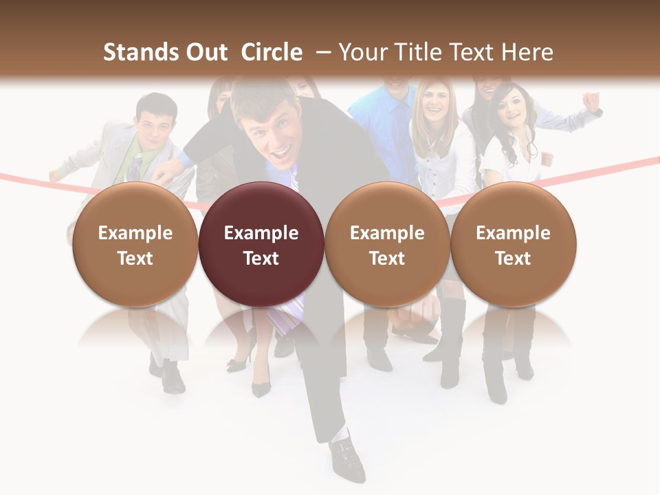Race People Position PowerPoint Template