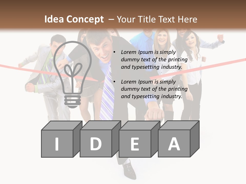 Race People Position PowerPoint Template