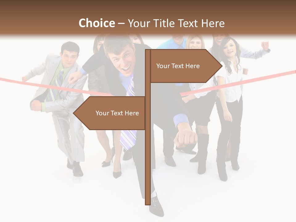 Race People Position PowerPoint Template