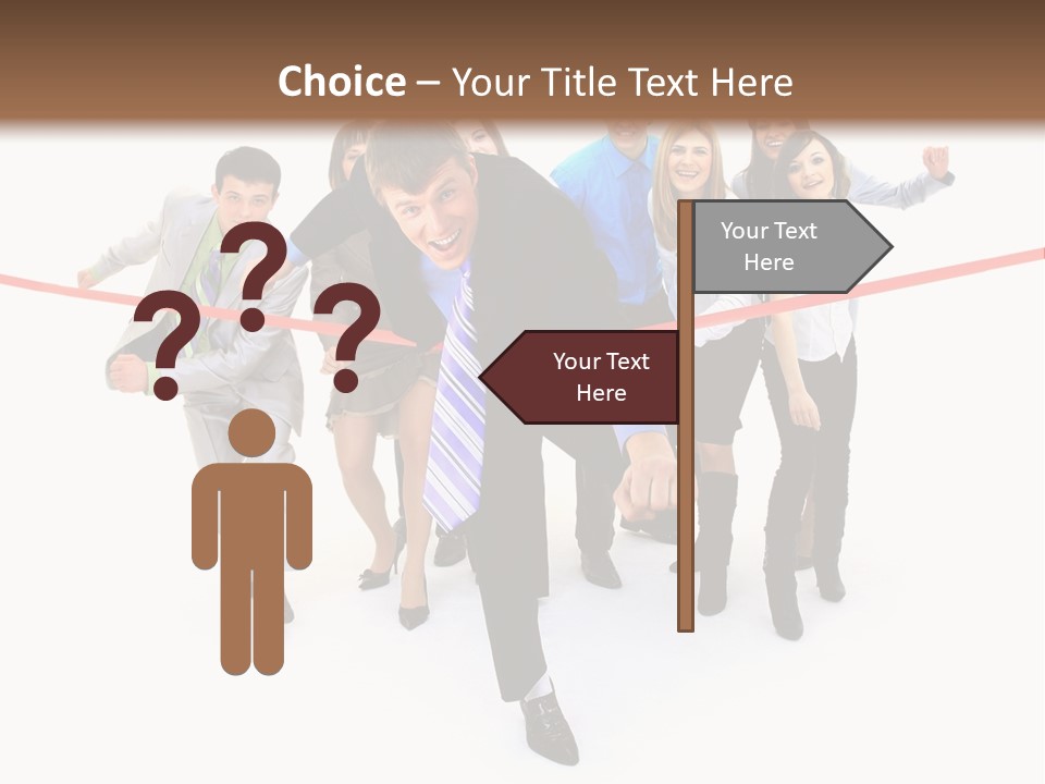 Race People Position PowerPoint Template