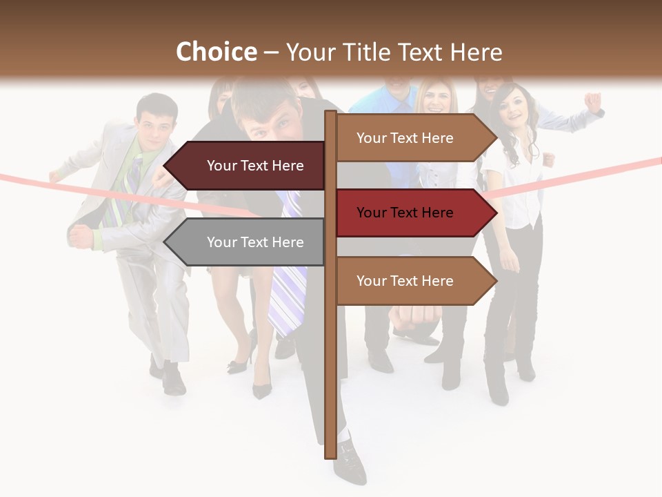 Race People Position PowerPoint Template