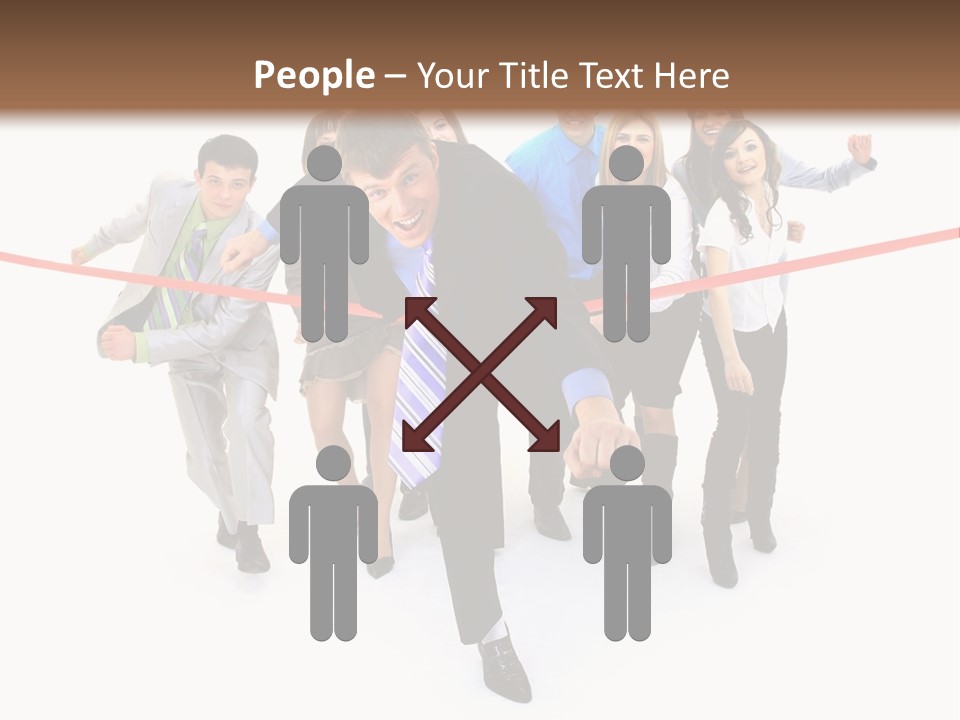 Race People Position PowerPoint Template